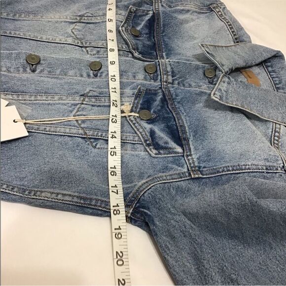 GRLFRND Sloane Utility Jumpsuit Long Sleeve Denim Jean Jumpsuit Size Small - Picture 7 of 8